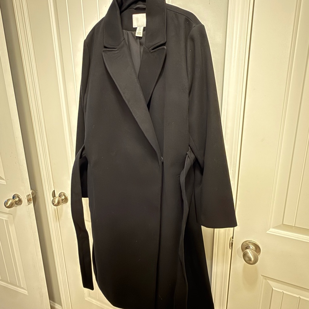 H&M Black Blazer Coat